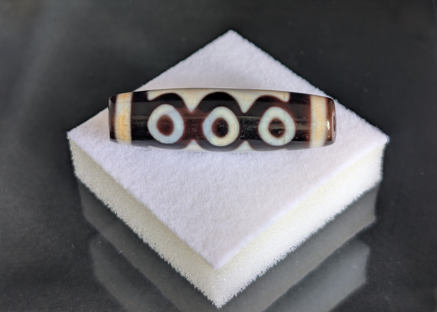 Antique Five-Eye Dzi Bead