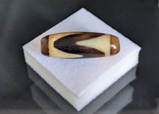 Johkang Tiger Tooth Dzi Bead