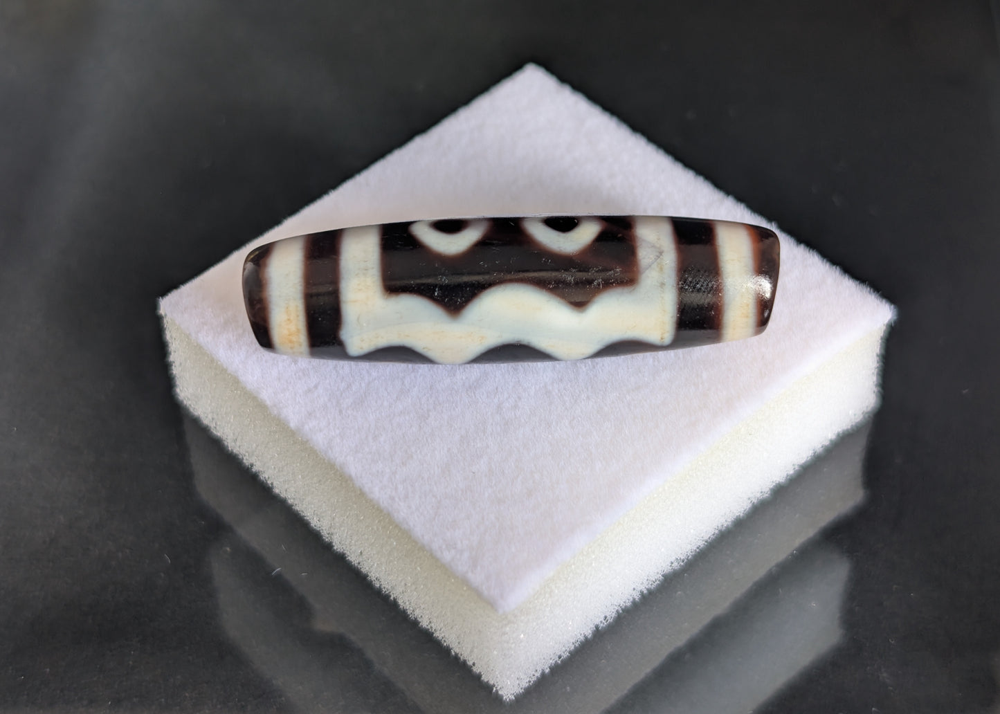 Antique Five-Eye Dzi Bead