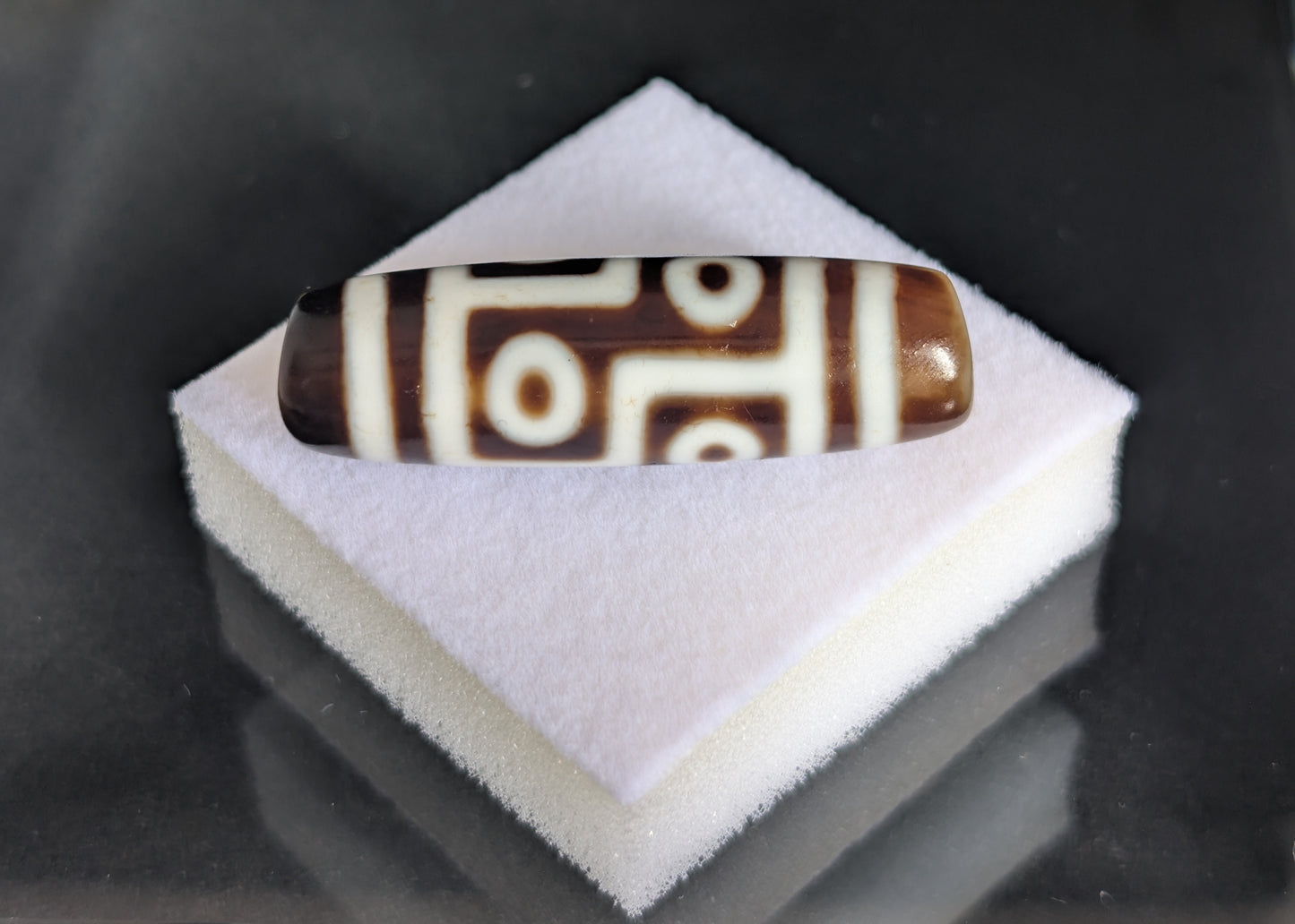 Antique Six-Eye Dzi Bead