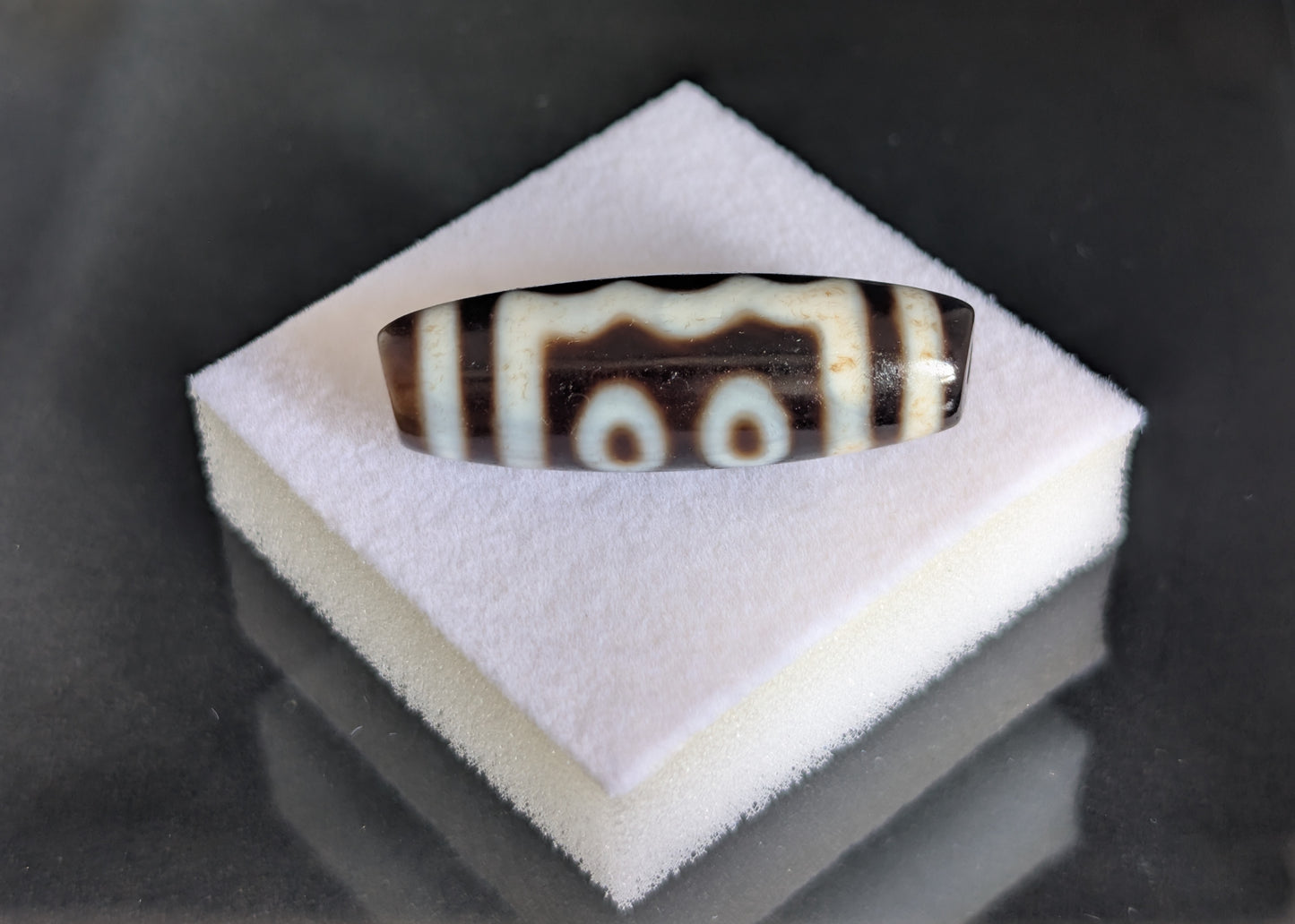 Antique Five-Eye Dzi Bead