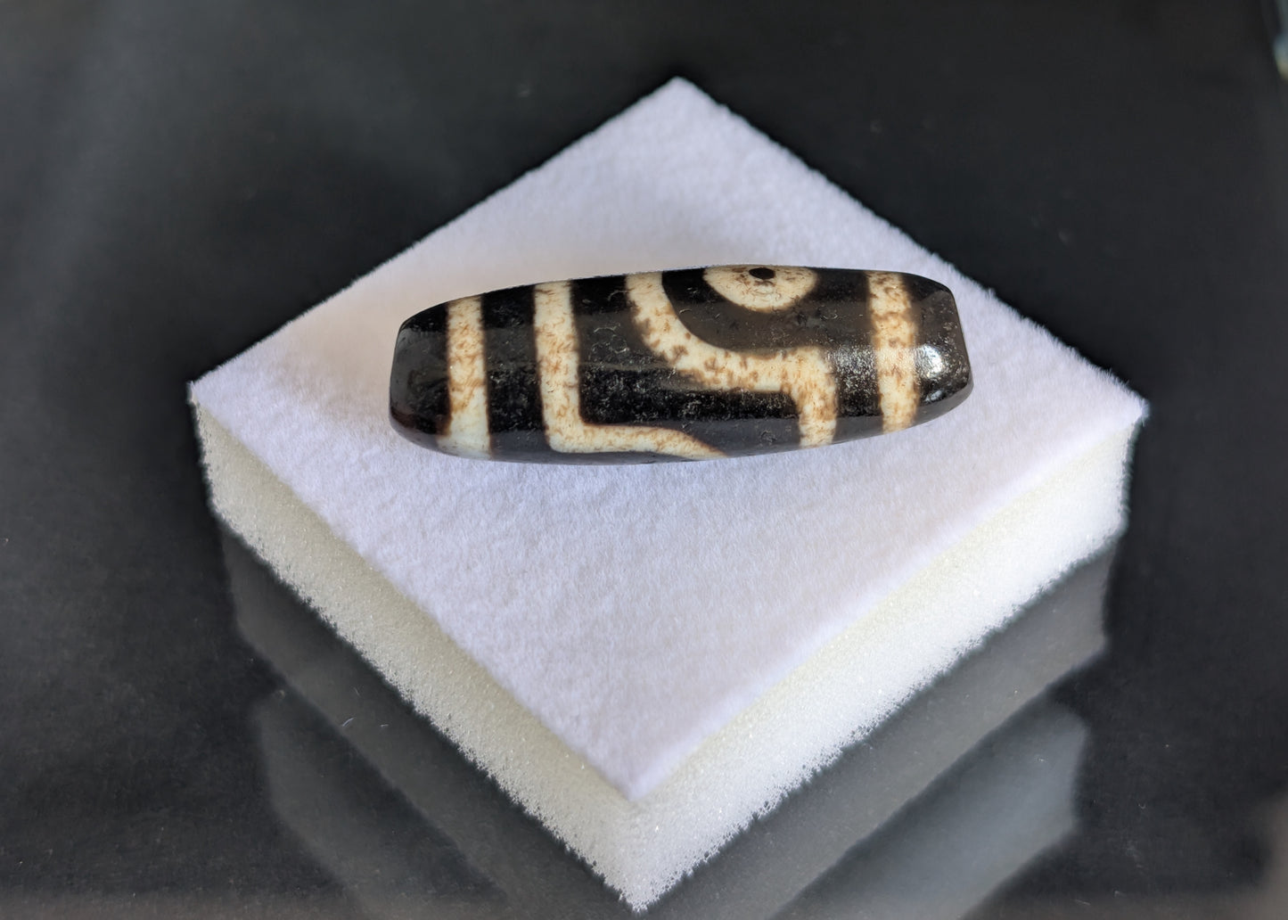 Johkang Two-Eye Dzi Bead