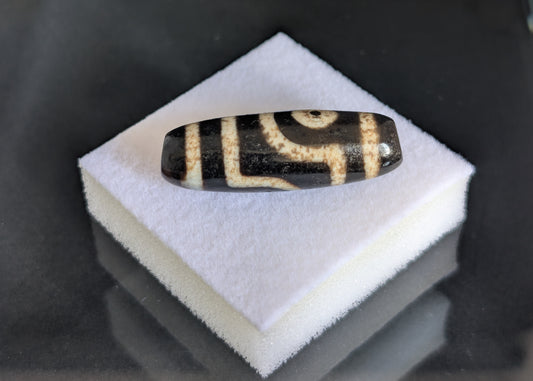 Johkang Two-Eye Dzi Bead