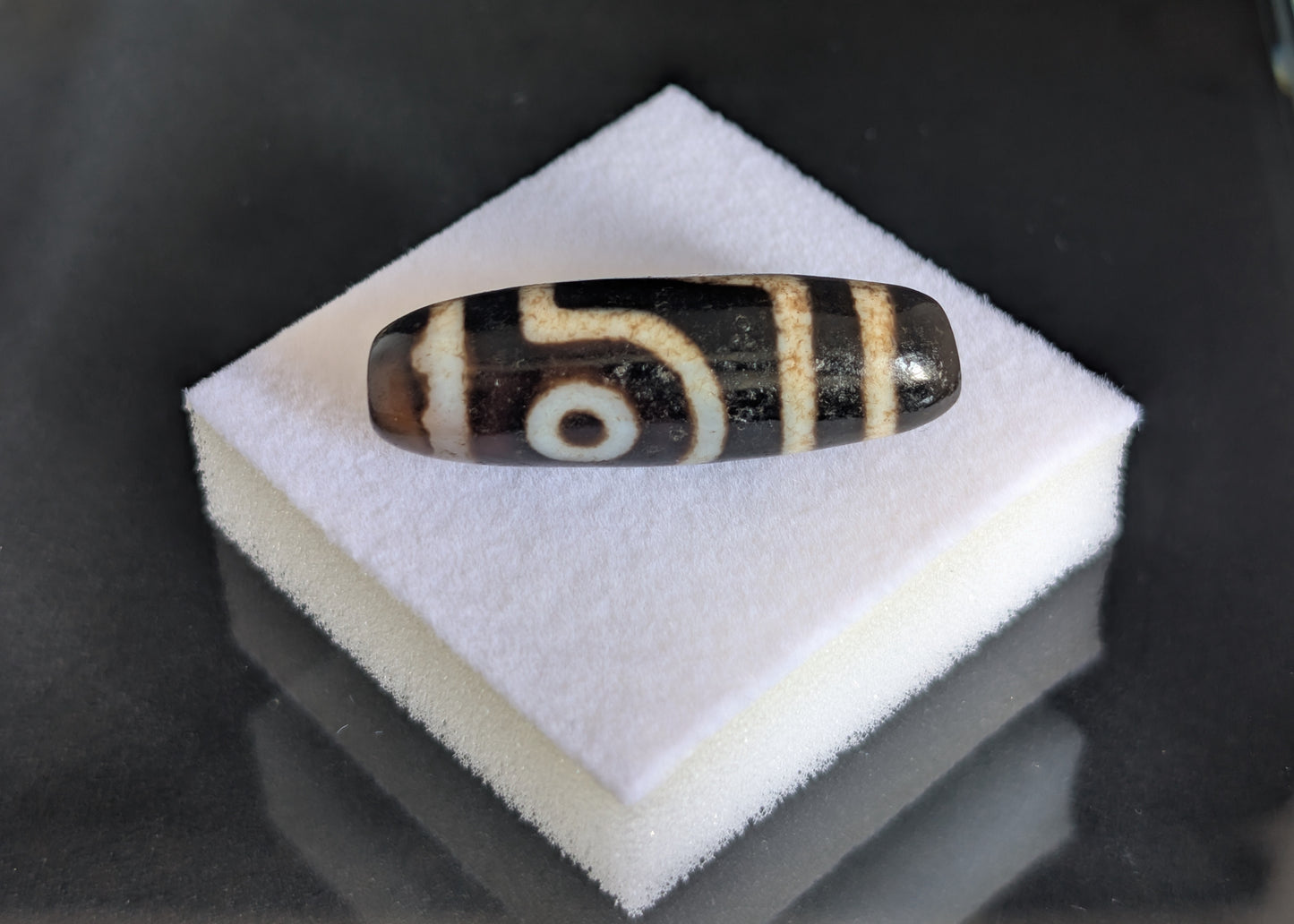 Johkang Two-Eye Dzi Bead